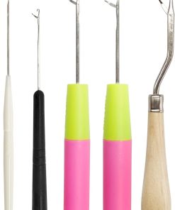 5PCS Latch Hook. Different Sizes Small Crochet Hooks Needle for Hair