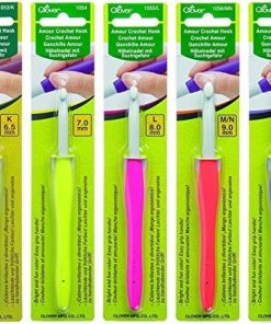 Clover Amour Crochet Hooks - Set of 5 - for Working with Thick Yarns
